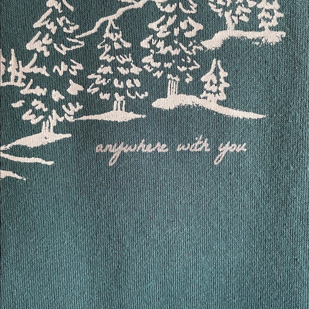 Size M Hunter green mountain sweatshirt - Picture 3 of 6